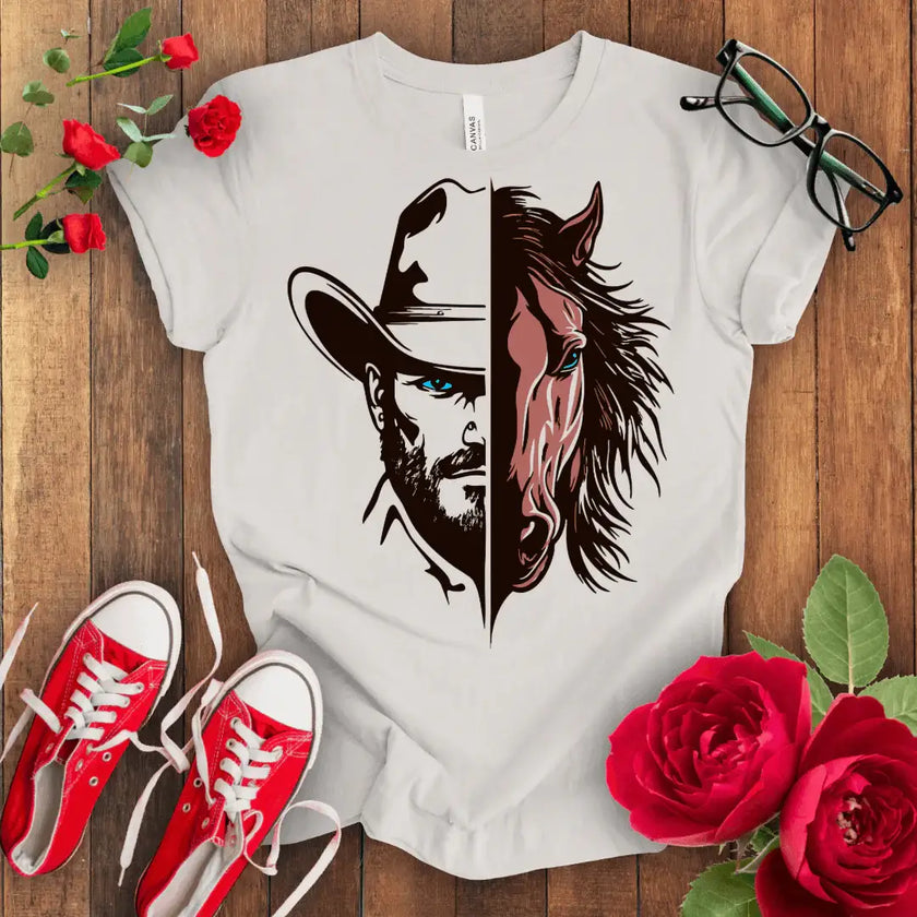 Cowboy with Hat T-shirt - STYLISHOUR
