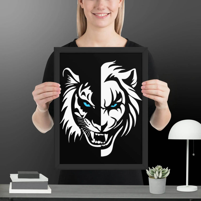 Roar & Madness Wall Art Framed Poster - STYLISHOUR