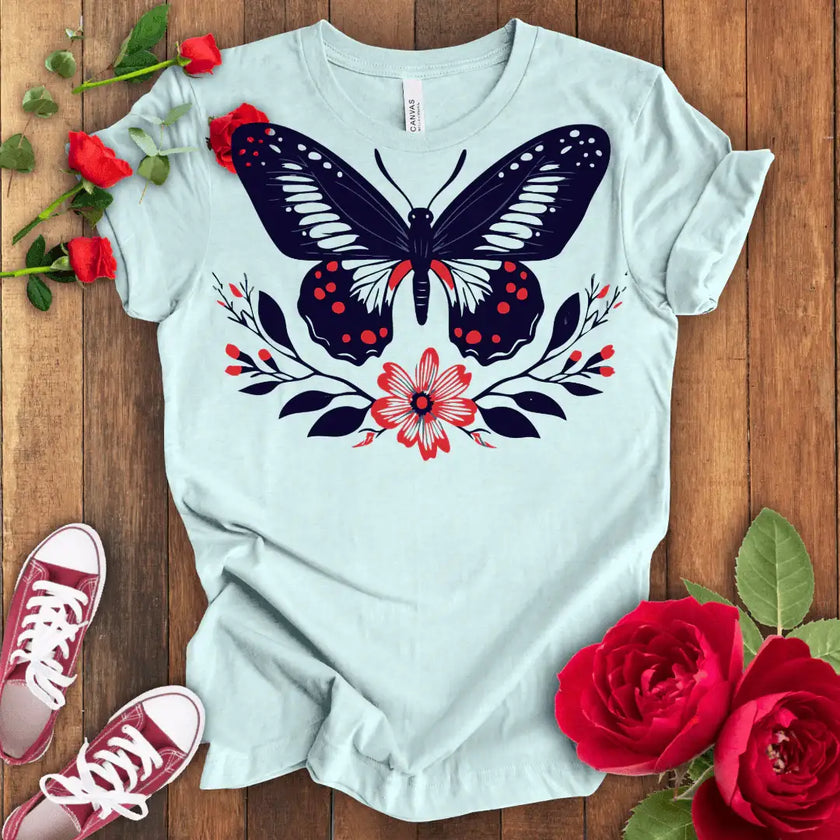 Dance of Wings Tee - Butterfly Frills - STYLISHOUR