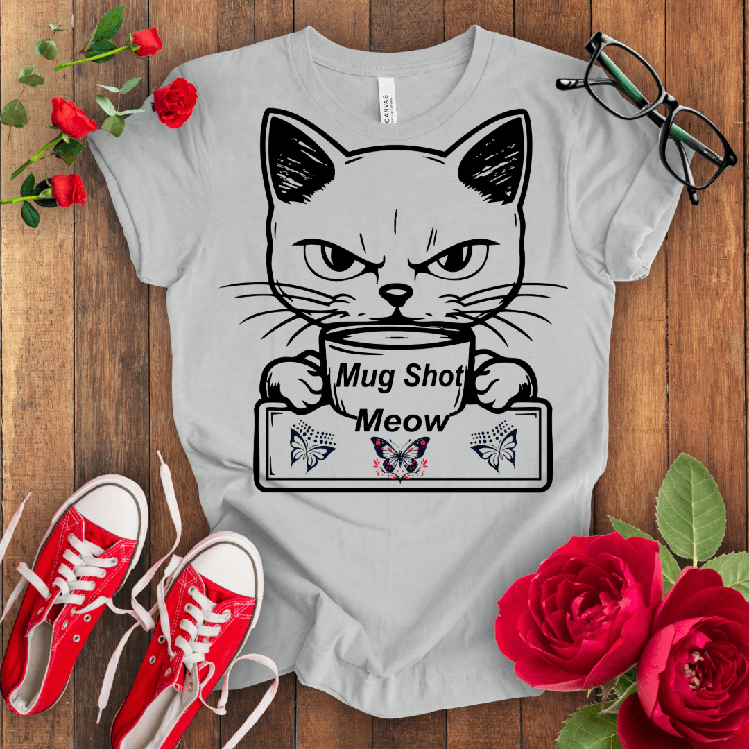 Mug shot Meow T-shirt - STYLISHOUR