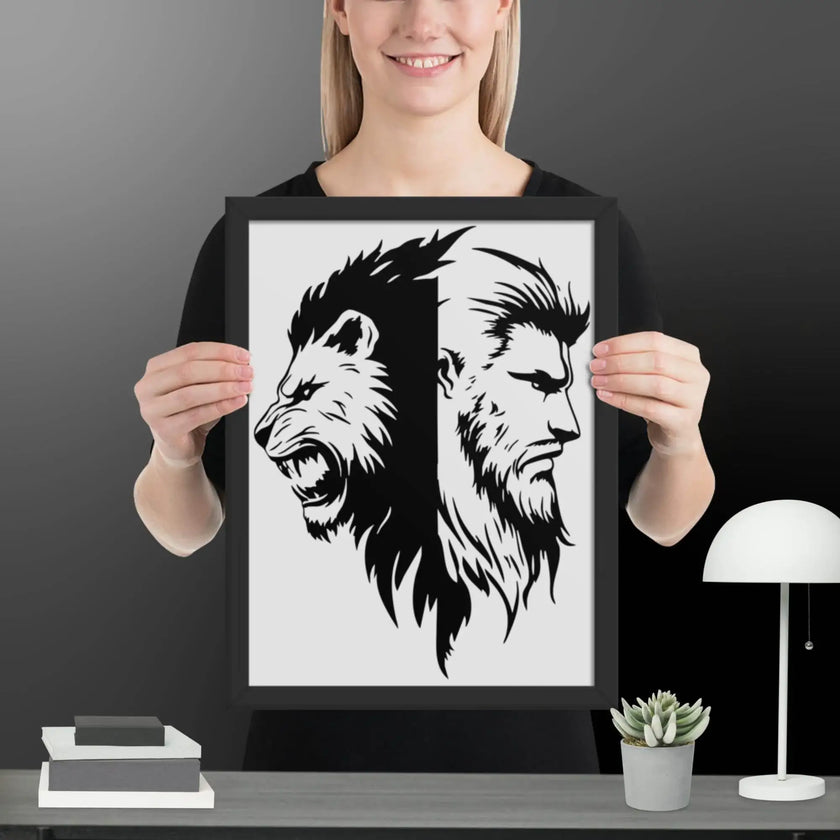 Roaring Fusion Wall Art Framed poster - STYLISHOUR