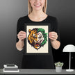 Roaring Madness – Joker Lion Fusion Art Print - STYLISHOUR