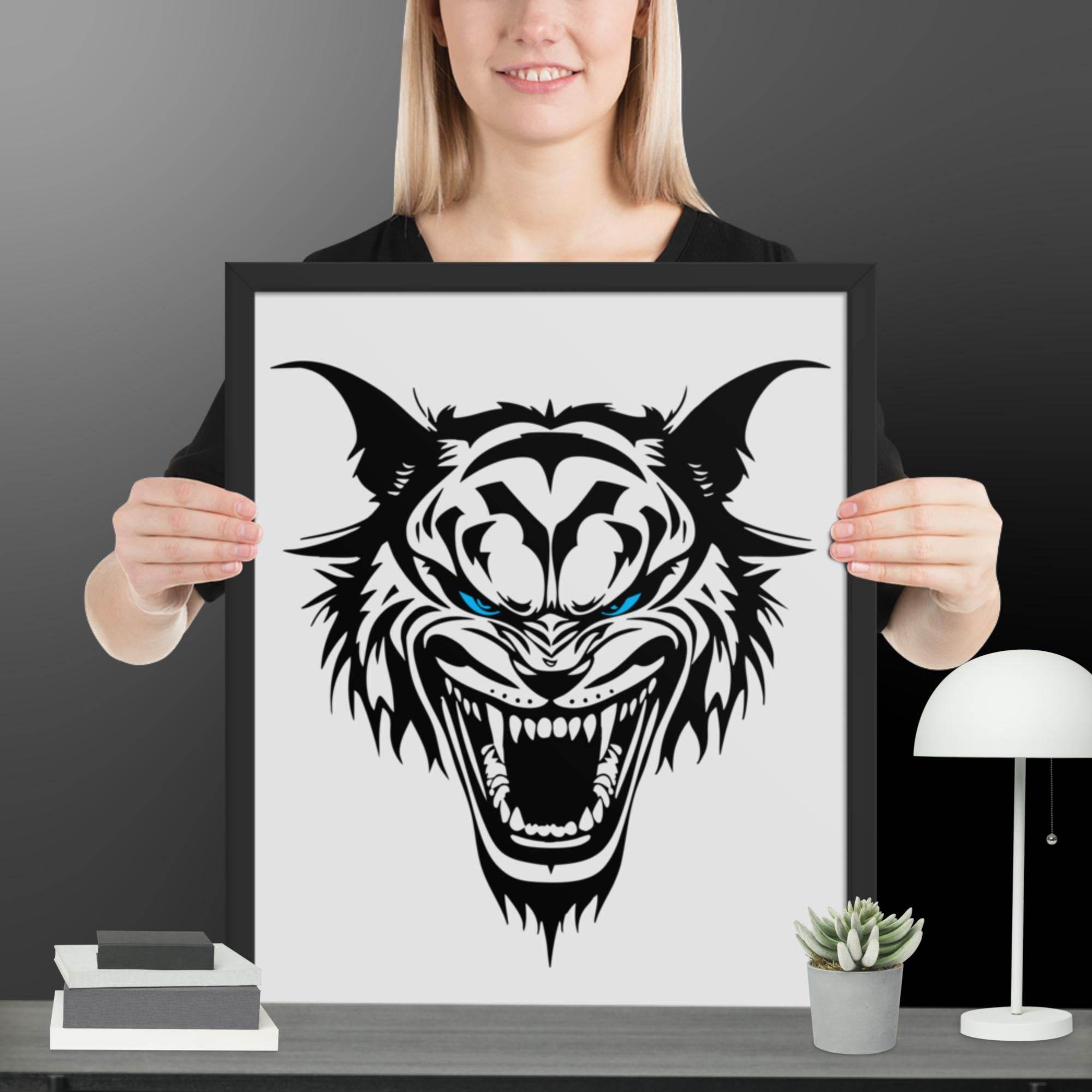 Roaring Madness Wall Art Framed poster - STYLISHOUR