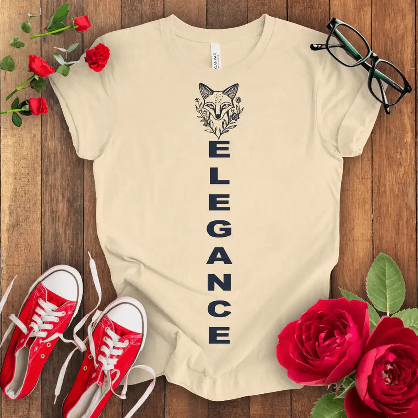 Elegant Fox Tee: Comfort & Style in One! - STYLISHOUR