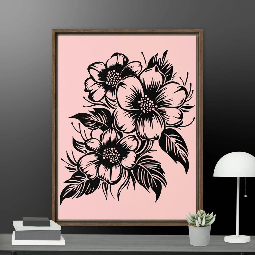 Flower Framed canvas - STYLISHOUR