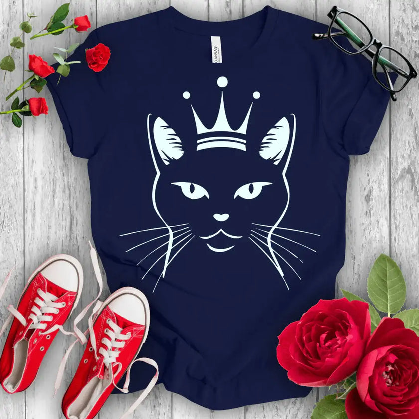 Queen Kitty Tee - Purrfection in Style - STYLISHOUR