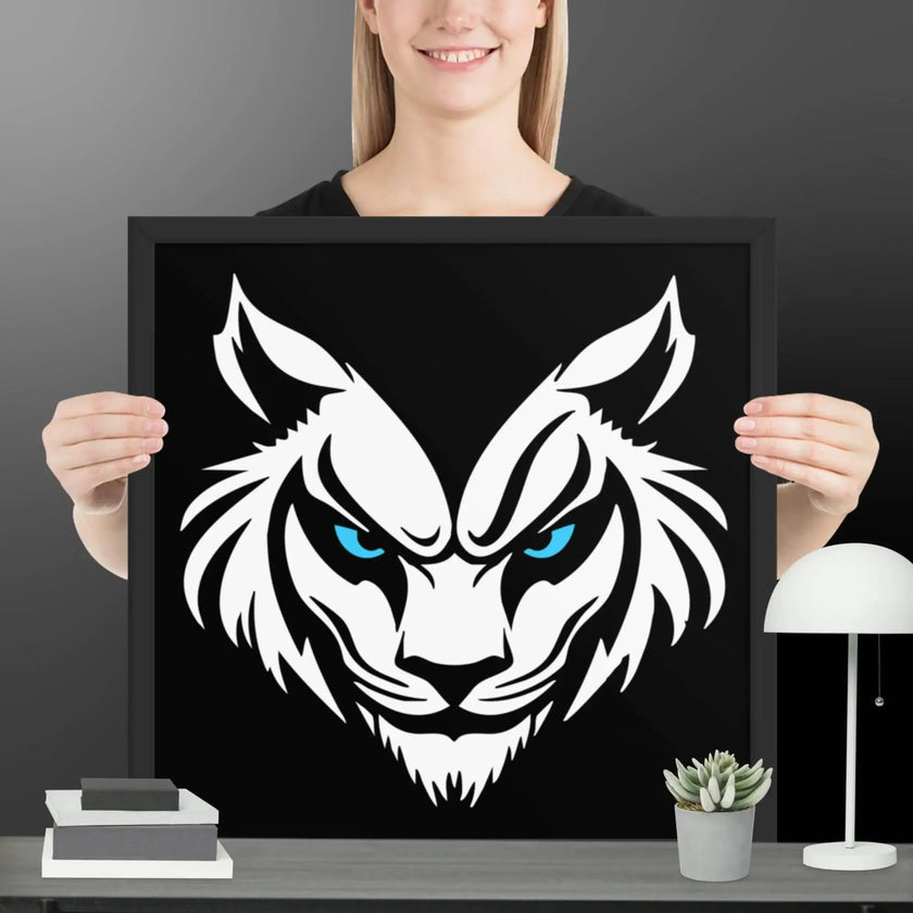 Feral Grin Wall Art Framed poster - STYLISHOUR