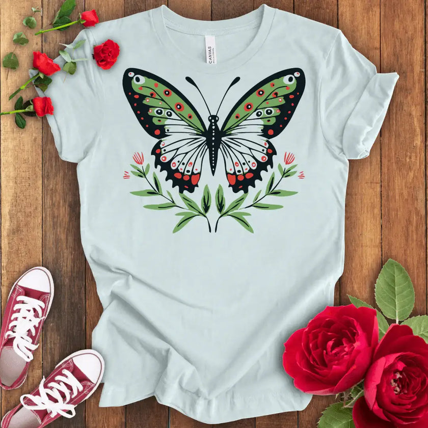 Colors in Flight Butterfly T-shirt - STYLISHOUR