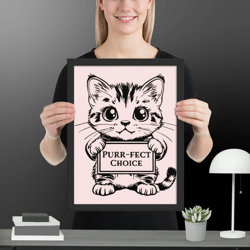 Perfect Choice Framed matte paper poster - STYLISHOUR