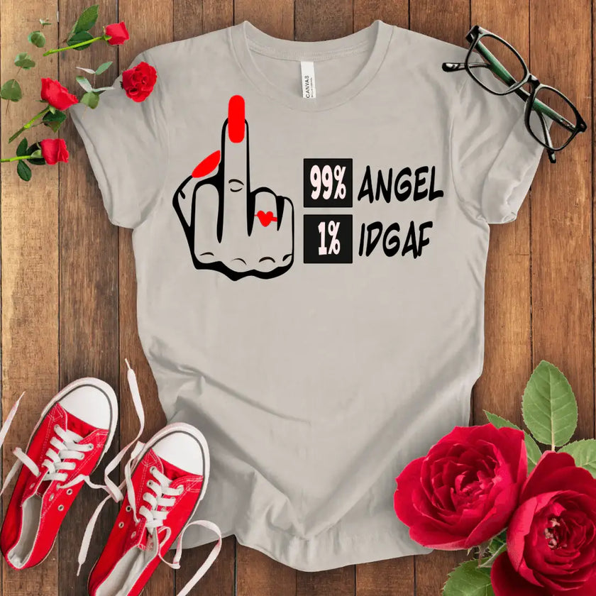 Angel IDGAF T-shirt - STYLISHOUR