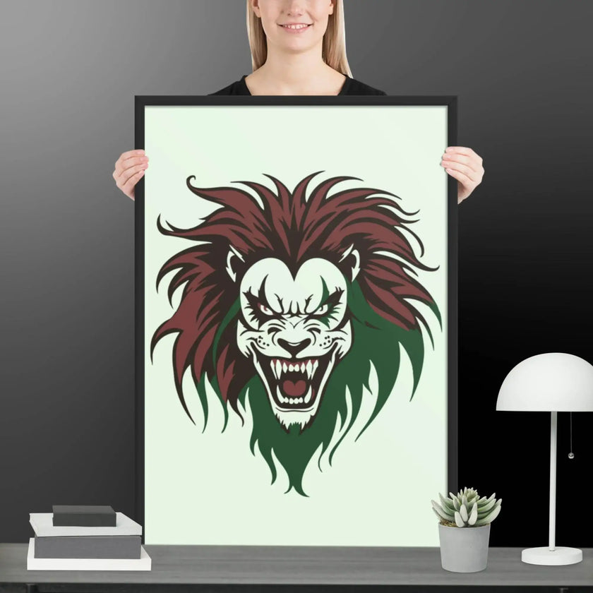 Roaring Madness Wall Decor Framed poster - STYLISHOUR