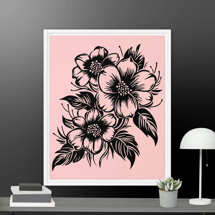 Flower Framed canvas - STYLISHOUR