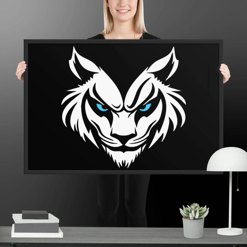 Feral Grin Wall Art Framed poster - STYLISHOUR