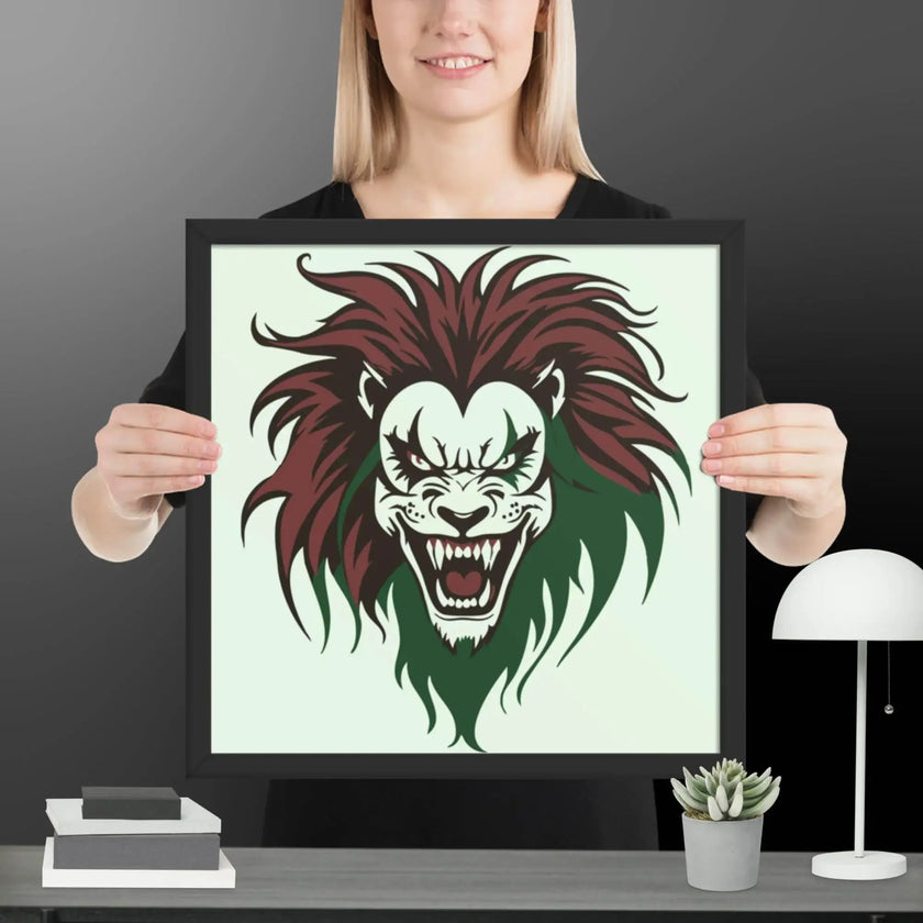 Roaring Madness Wall Decor Framed poster - STYLISHOUR