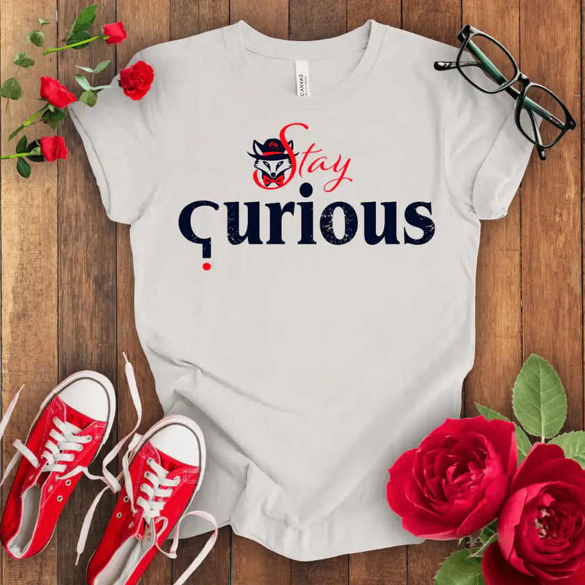 Curious Fox Tee: Explore, Discover, Learn - STYLISHOUR
