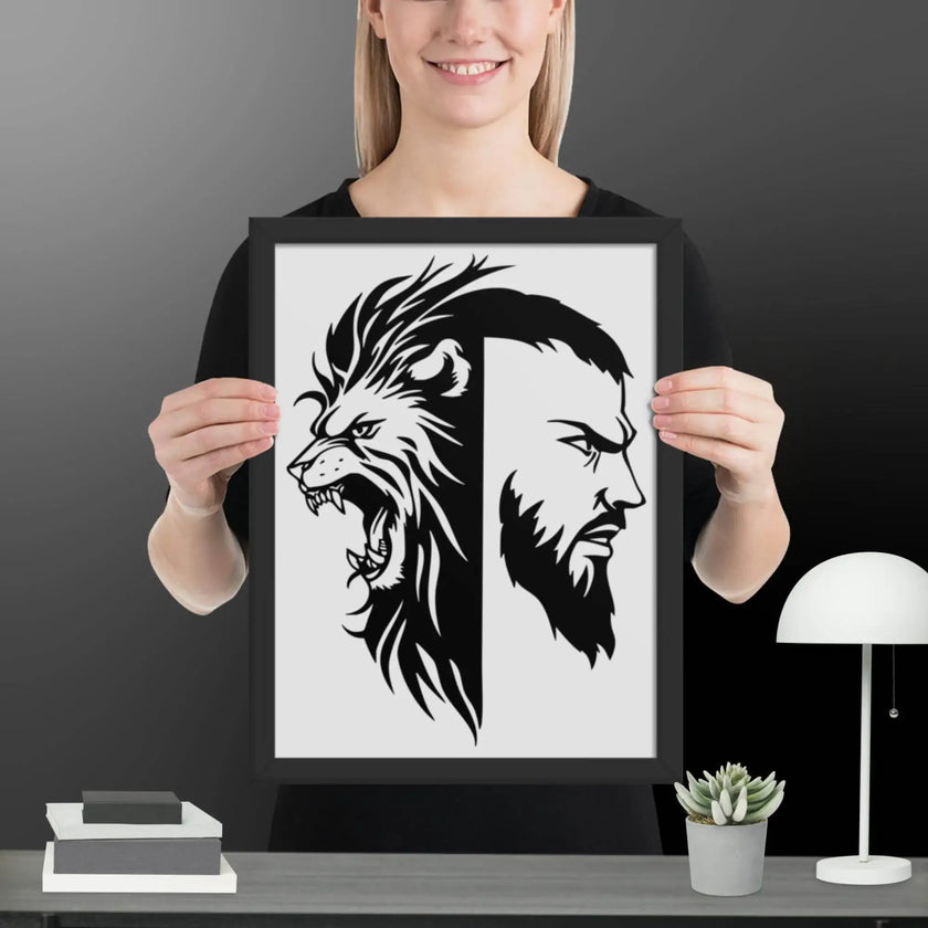 Fierce Fusion Wall Decor Framed poster - STYLISHOUR