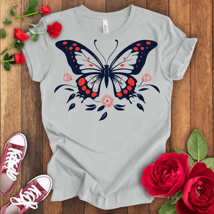 Flight of Grace Butterfly T-shirt - STYLISHOUR