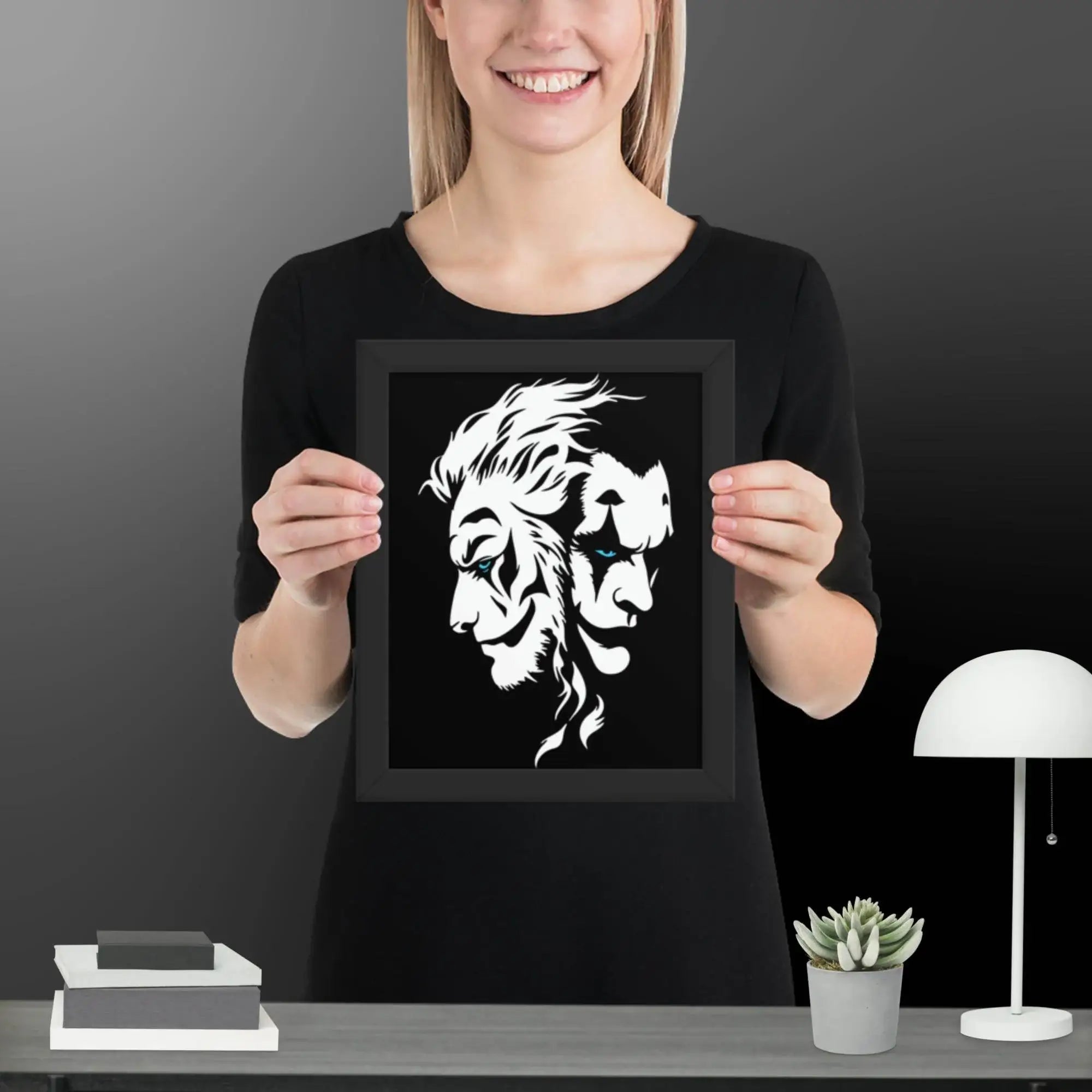 Fusion of Beast and Madness Framed poster - STYLISHOUR