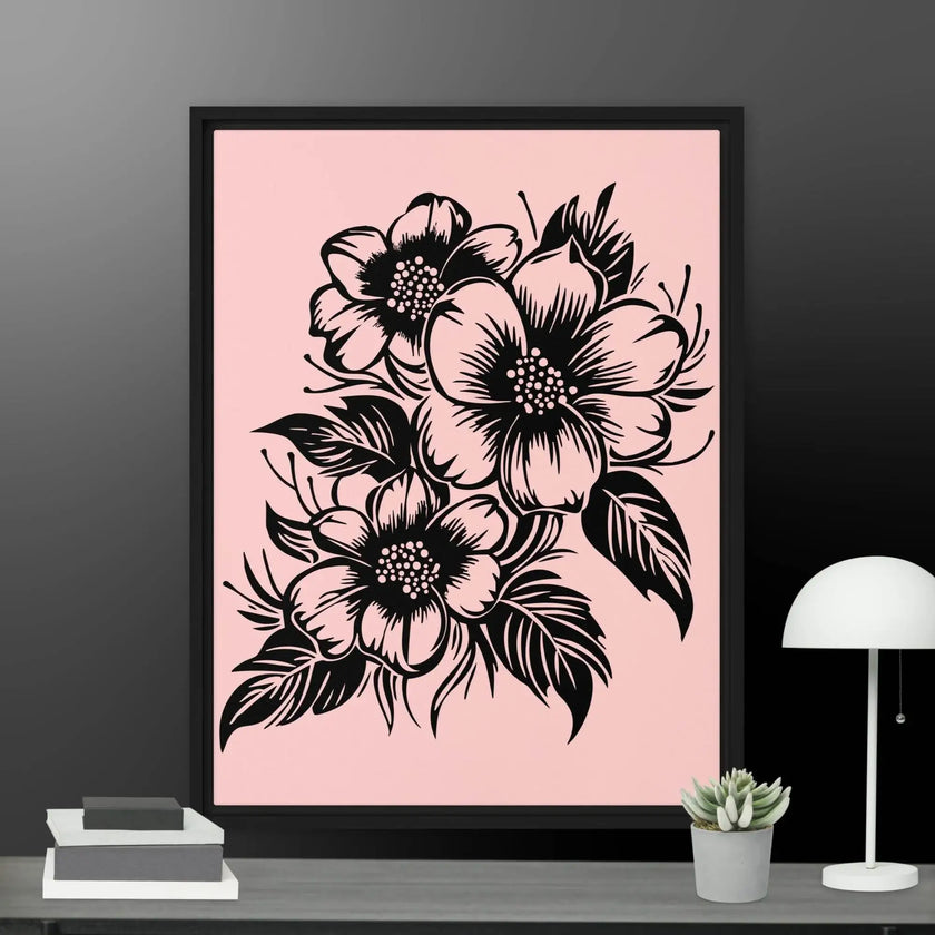 Flower Framed canvas - STYLISHOUR