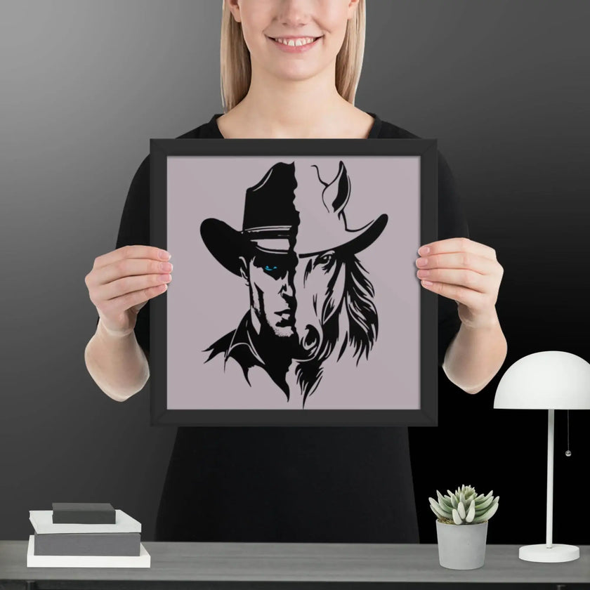 The Western Whinny Framed poster - STYLISHOUR