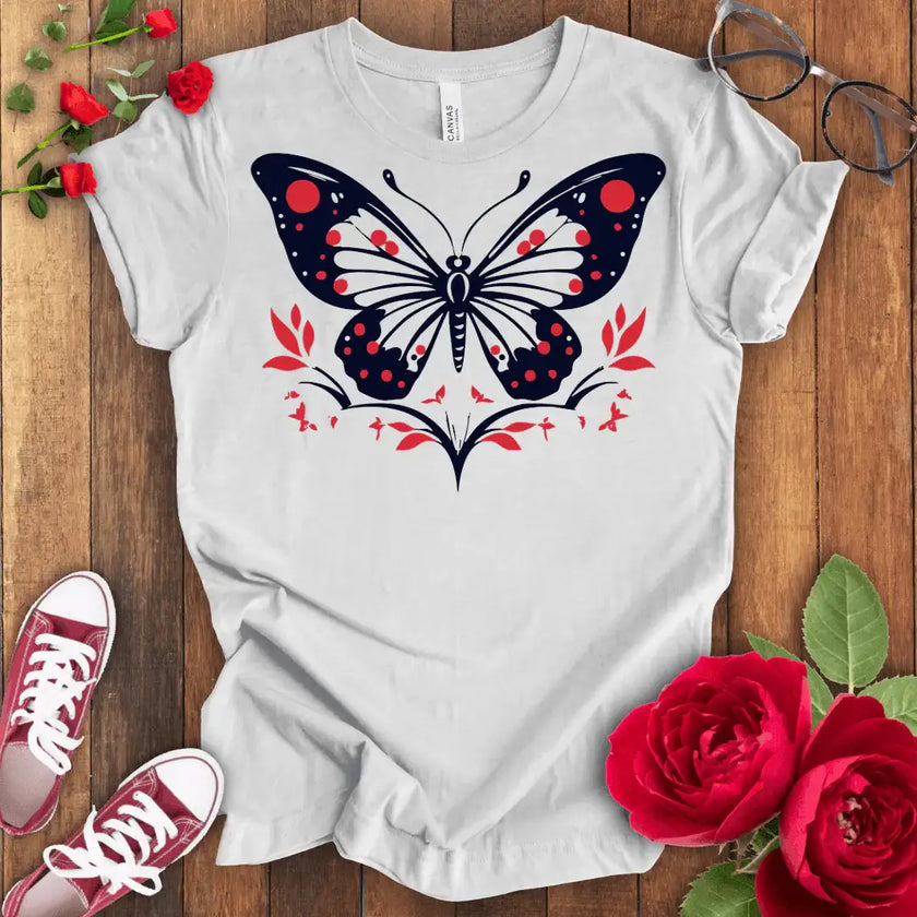 Blooming Butterfly Sky T-shirt - STYLISHOUR