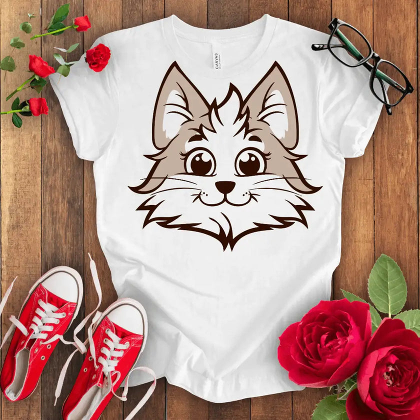 Whiskers Wonder Tee: a purr-fect shirt for cat lovers! - STYLISHOUR