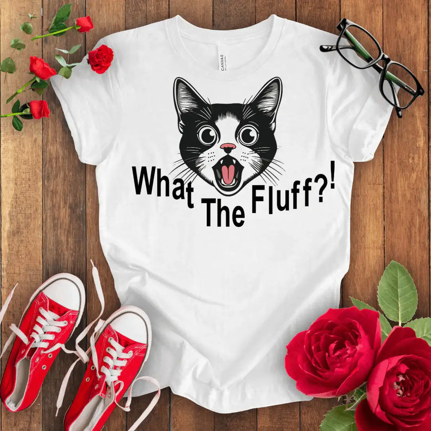 What the Fluff Cat T-shirt - STYLISHOUR
