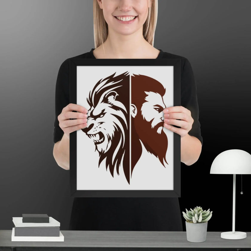 Fierce Fusion Wall Art Framed poster - STYLISHOUR