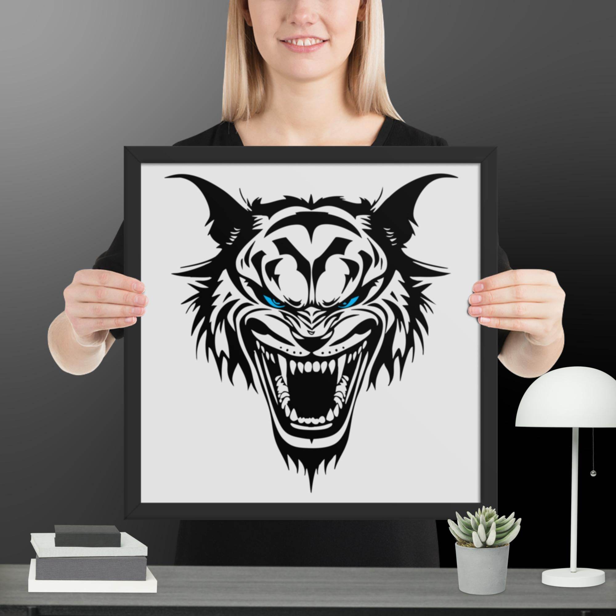 Roaring Madness Wall Art Framed poster - STYLISHOUR
