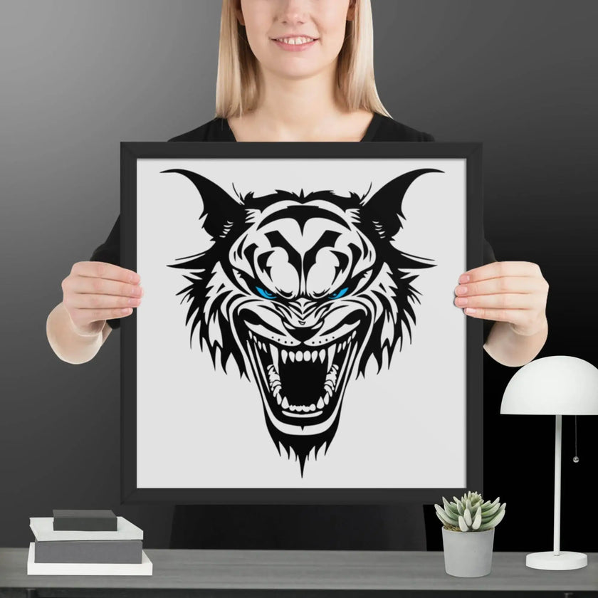 Roaring Madness Wall Art Framed poster - STYLISHOUR