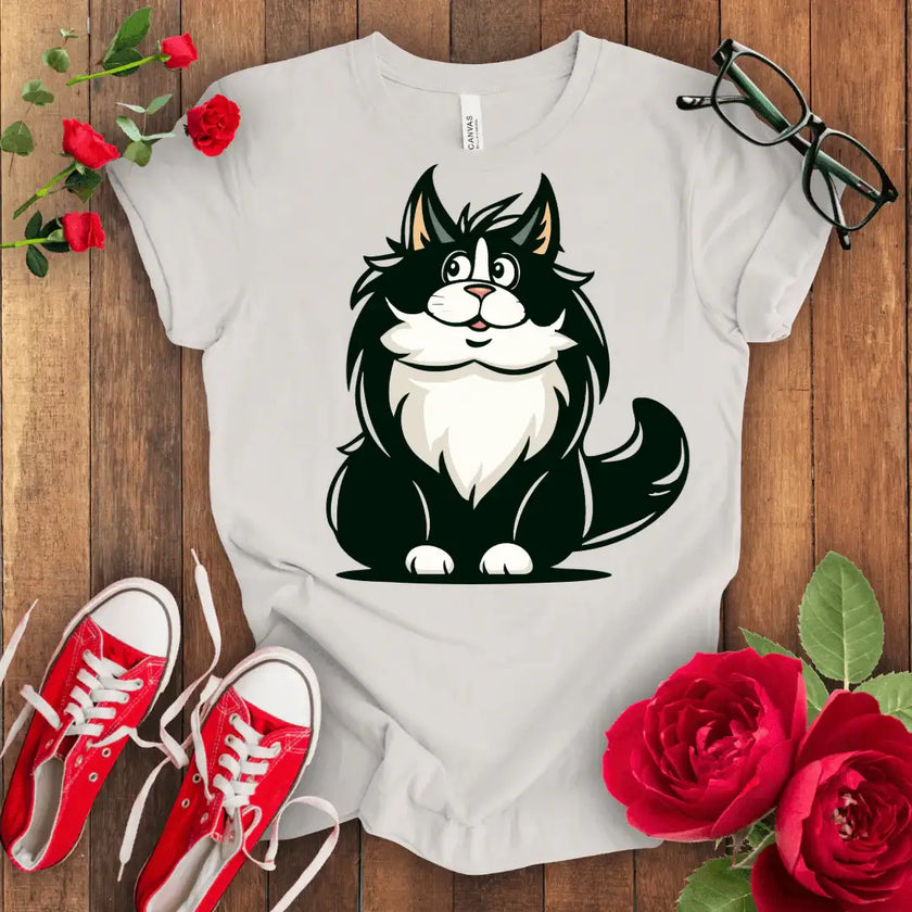 Meow Vibes Tee - Cute Cat Lover Shirt - STYLISHOUR