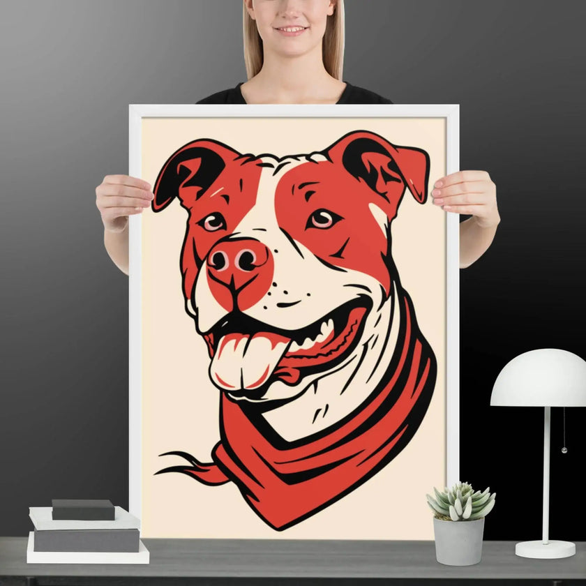 Red Dog Framed matte paper poster - STYLISHOUR