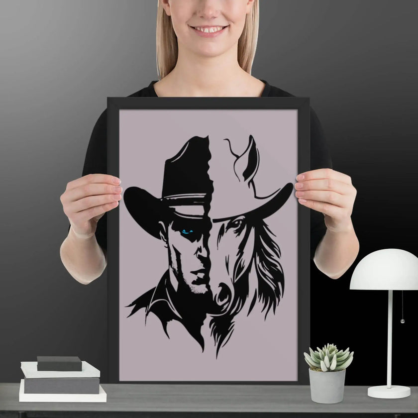 The Western Whinny Framed poster - STYLISHOUR