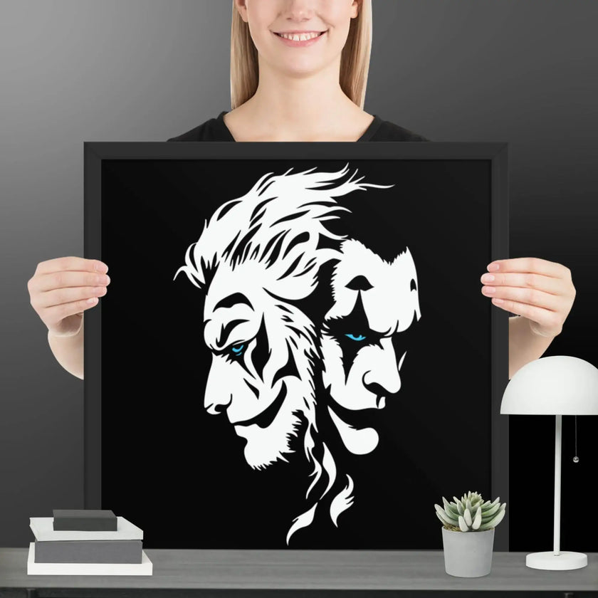 Fusion of Beast and Madness Framed poster - STYLISHOUR