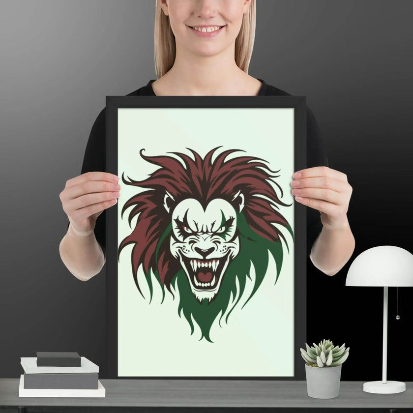 Roaring Madness Wall Decor Framed poster - STYLISHOUR