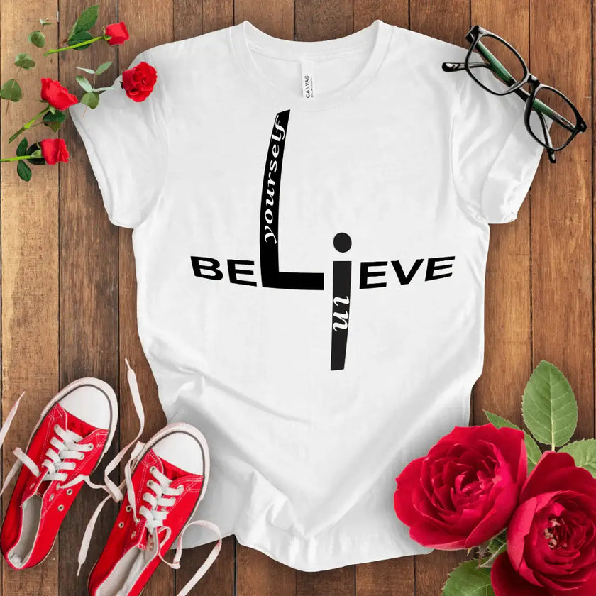 Believe Tee: Empowering Confidence Shirt - STYLISHOUR