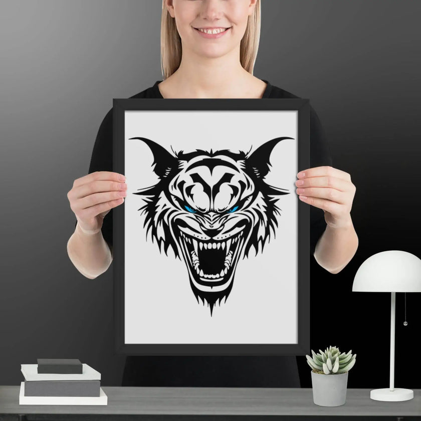 Roaring Madness Wall Art Framed poster - STYLISHOUR