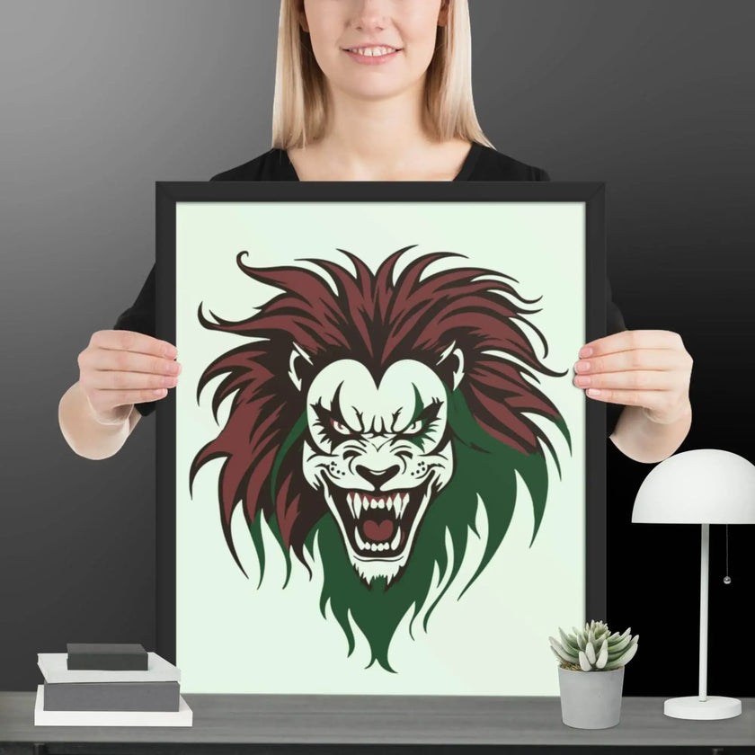 Roaring Madness Wall Decor Framed poster - STYLISHOUR