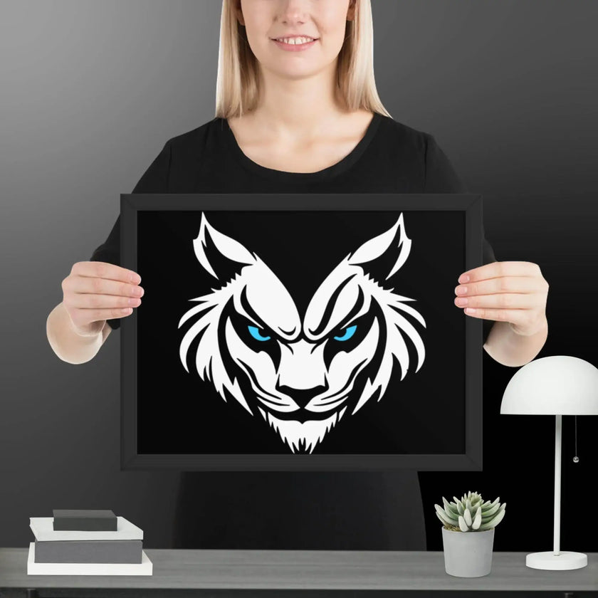 Feral Grin Wall Art Framed poster - STYLISHOUR