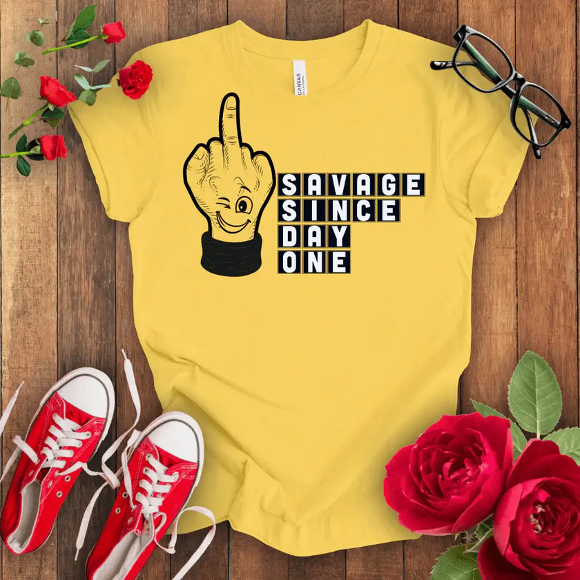 Savage since day one premium tee - STYLISHOUR