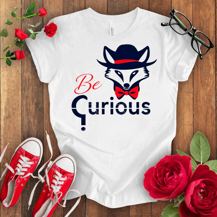 Curious Fox Tee - Stay Wild & Free - STYLISHOUR