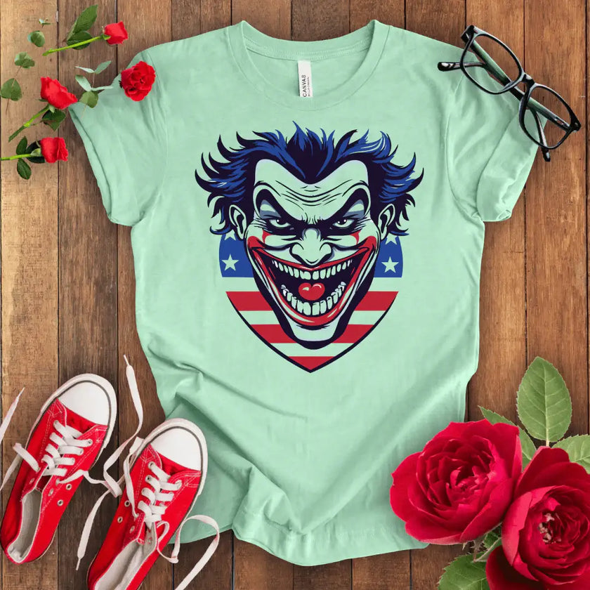 Joker Crazy Laugh Premium T-shirt - STYLISHOUR