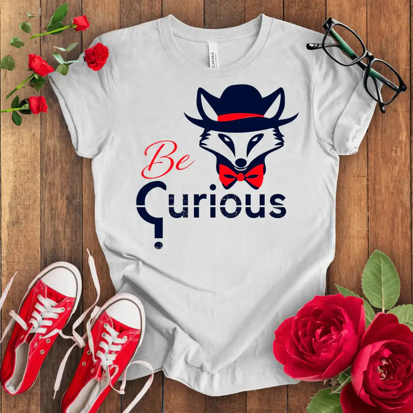 Curious Fox Tee - Stay Wild & Free - STYLISHOUR