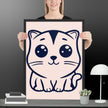 Meow Magic Framed matte paper poster - STYLISHOUR
