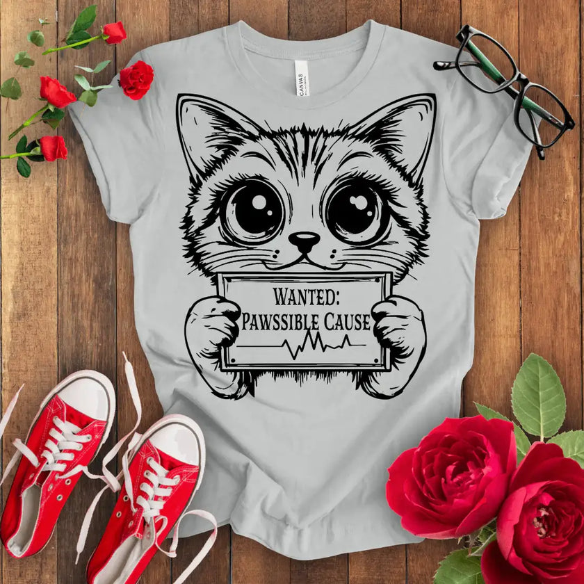 Wanted Cute Kitten T-shirt - STYLISHOUR