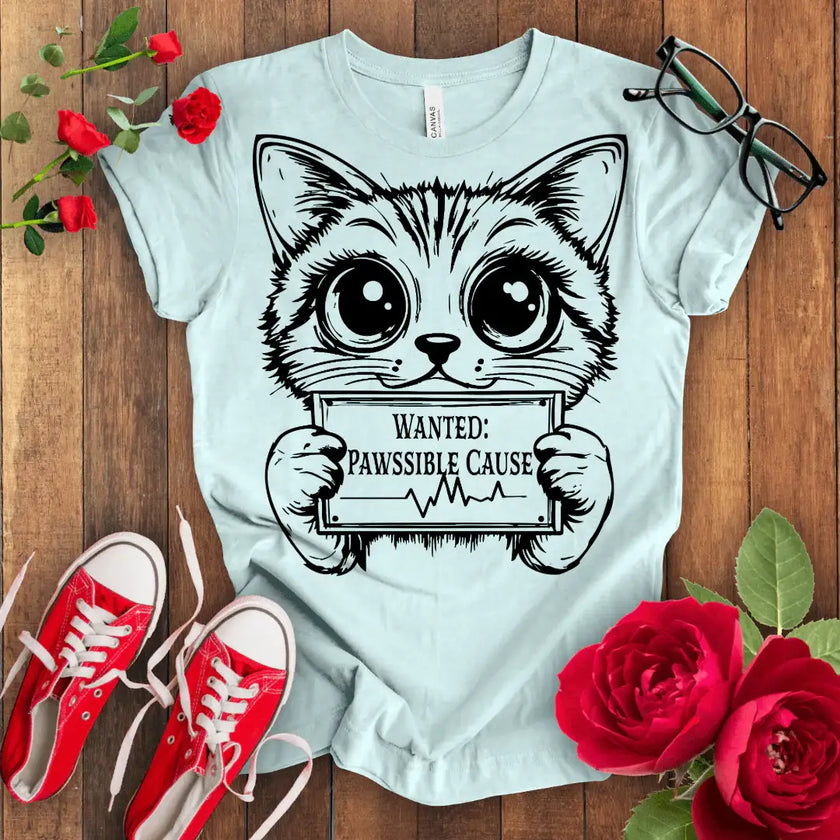 Wanted Cute Kitten T-shirt - STYLISHOUR