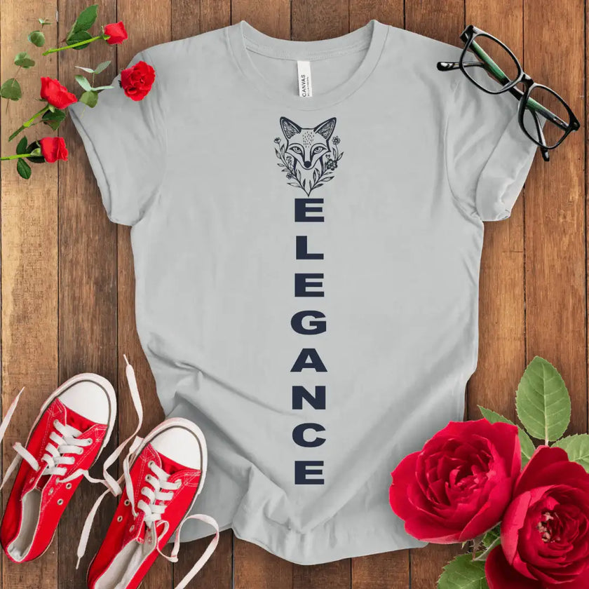Elegant Fox Tee: Comfort & Style in One! - STYLISHOUR