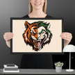 Roaring Madness – Joker Lion Fusion Art Framed poster - STYLISHOUR