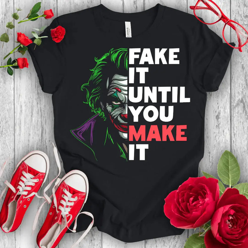 Fake it Joker Premium T-shirt - STYLISHOUR
