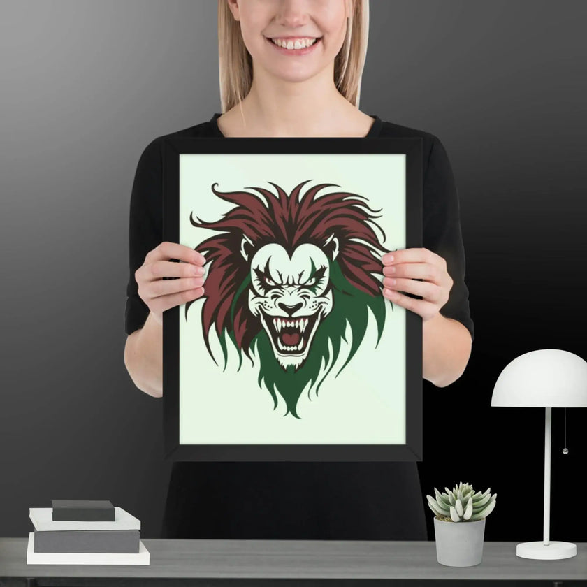 Roaring Madness Wall Decor Framed poster - STYLISHOUR